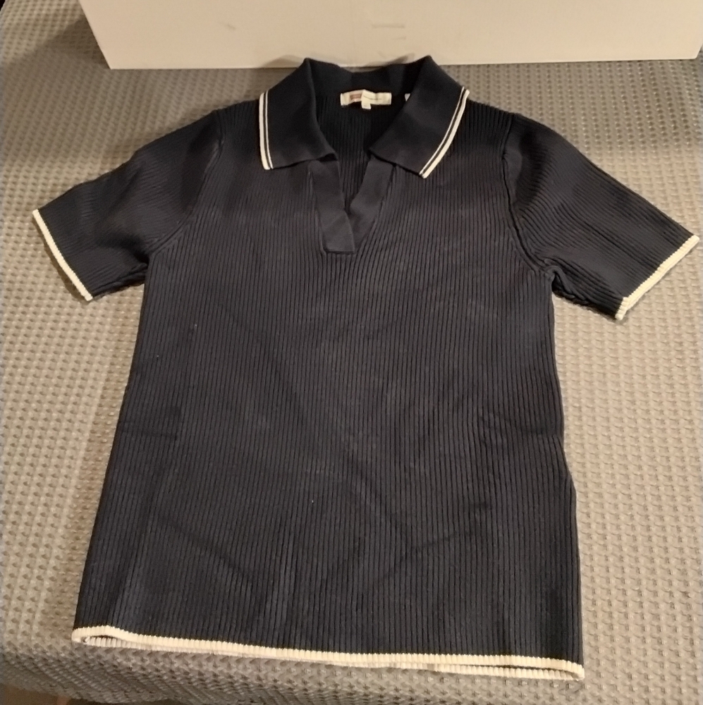 Levi's Dark Blue Polo with White Accents Slim Fit